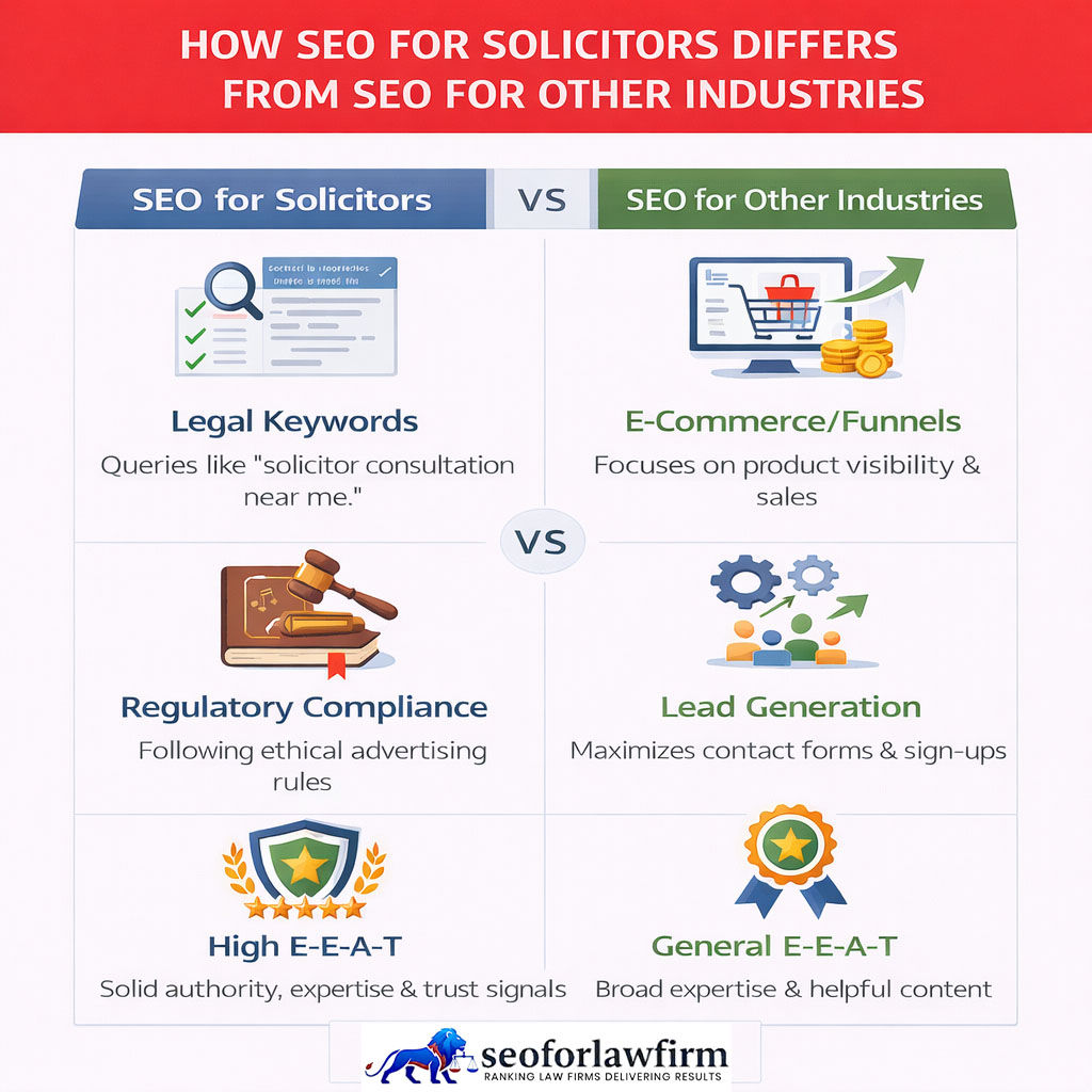 How SEO solicitors differs