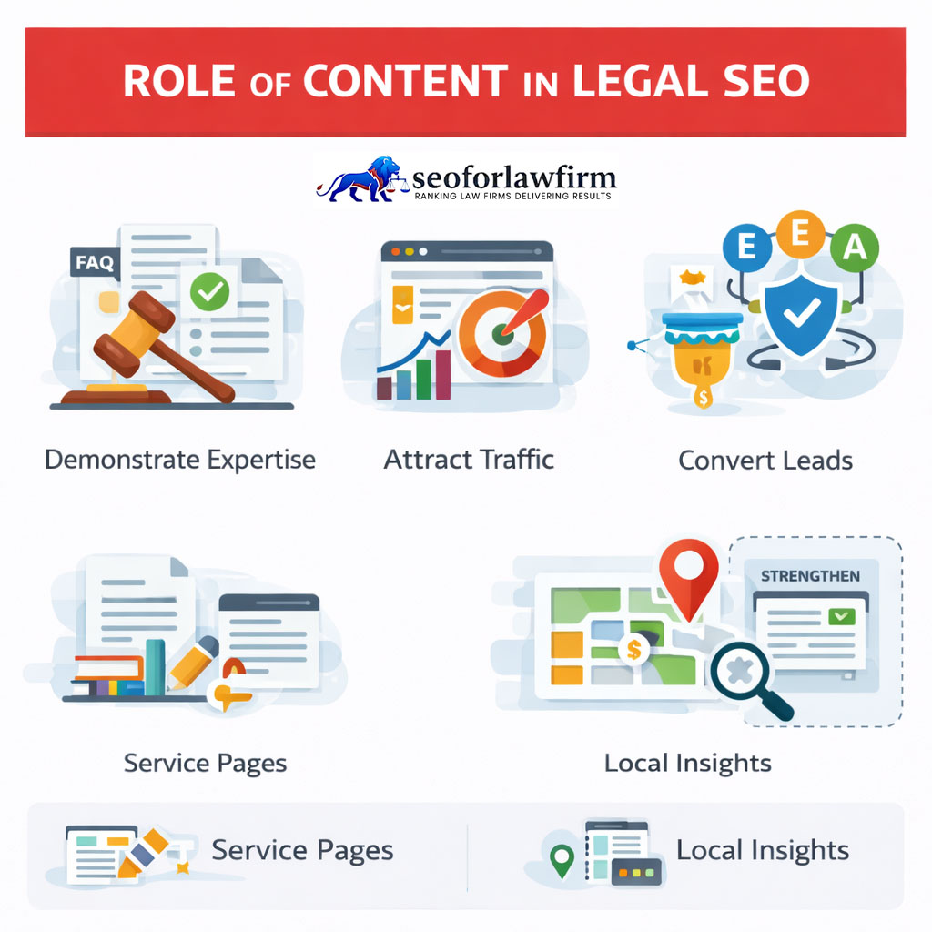 Role of content in legal seo