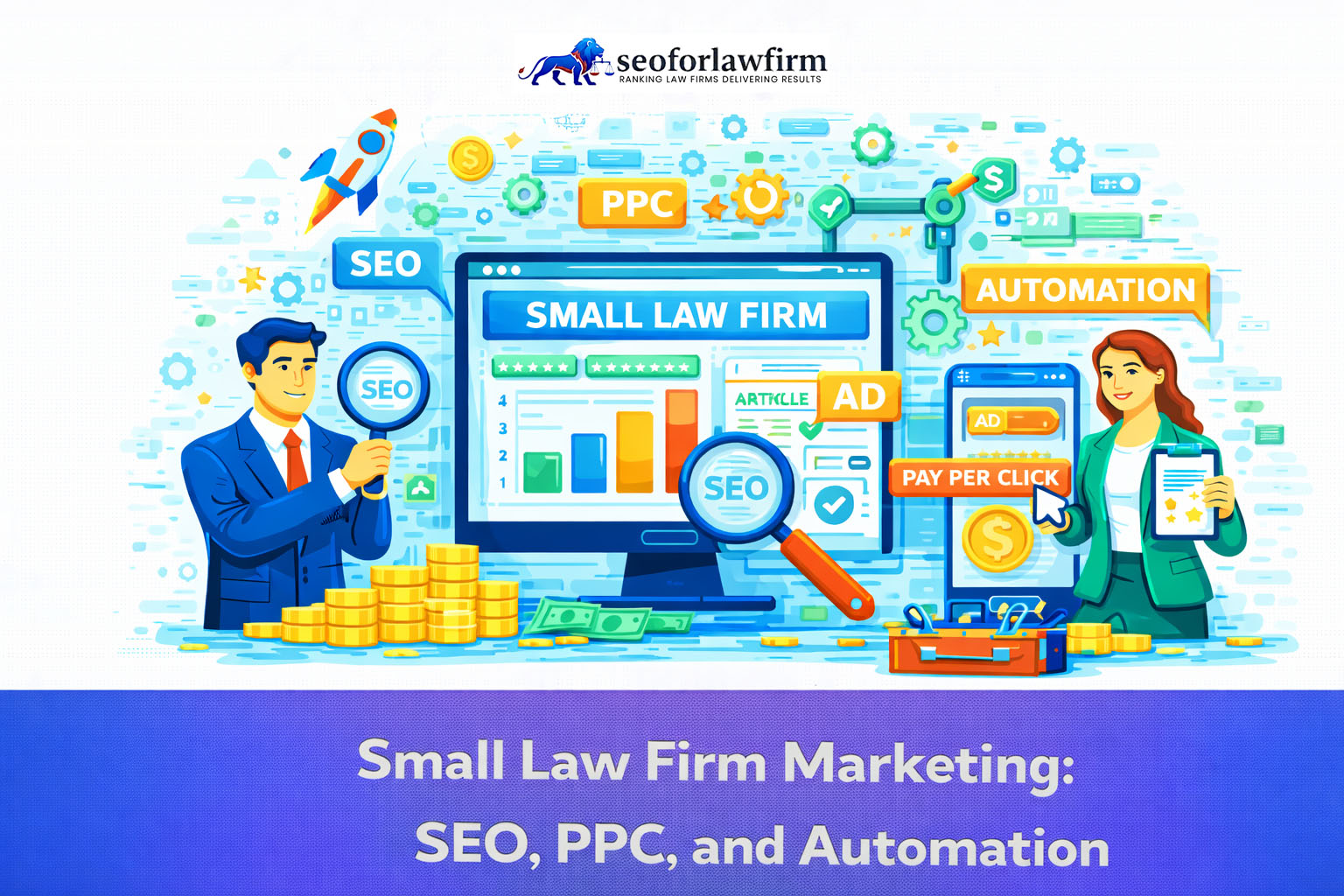 Digital marketing tips for growing a small law firm with SEO and lead generation