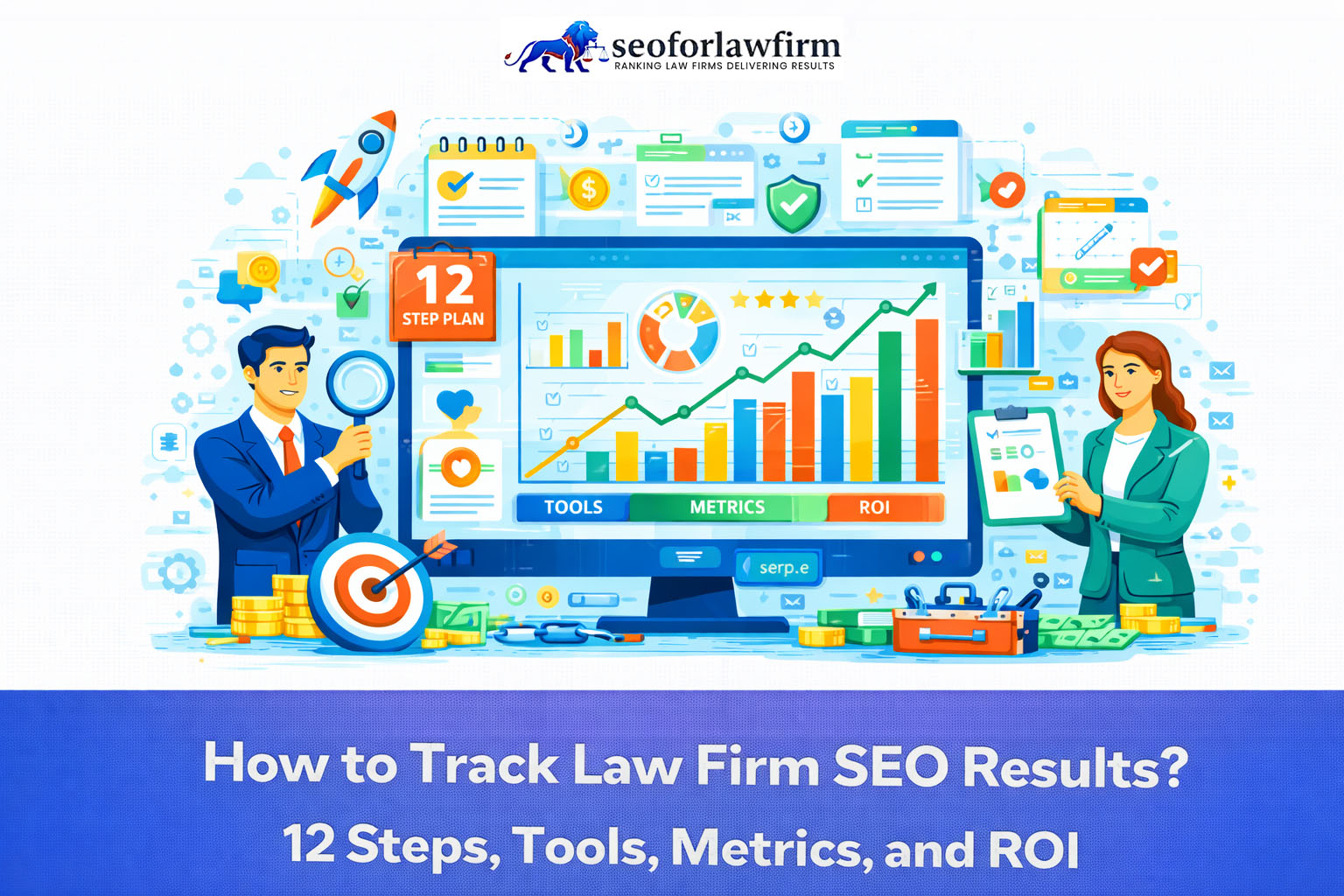 Recommended methods and tools to track SEO results, metrics, and ROI for law firms