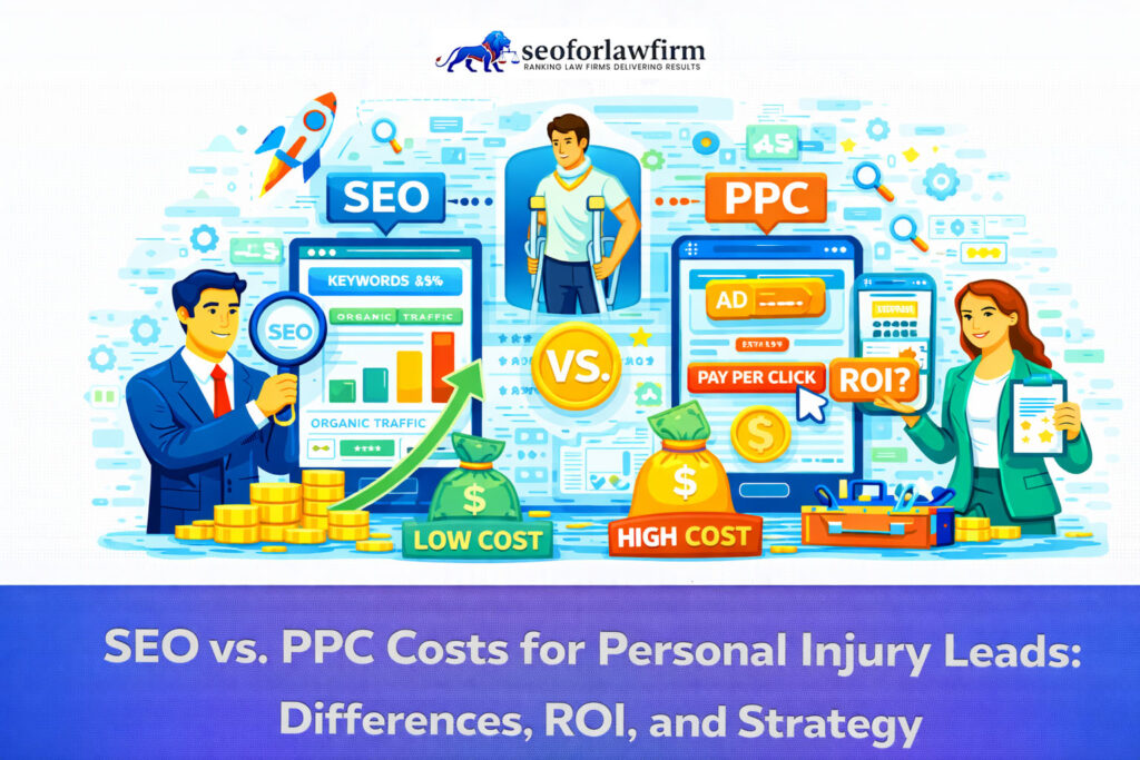 Comparing personal injury lawyer leads generated through SEO vs. PPC and their respective costs