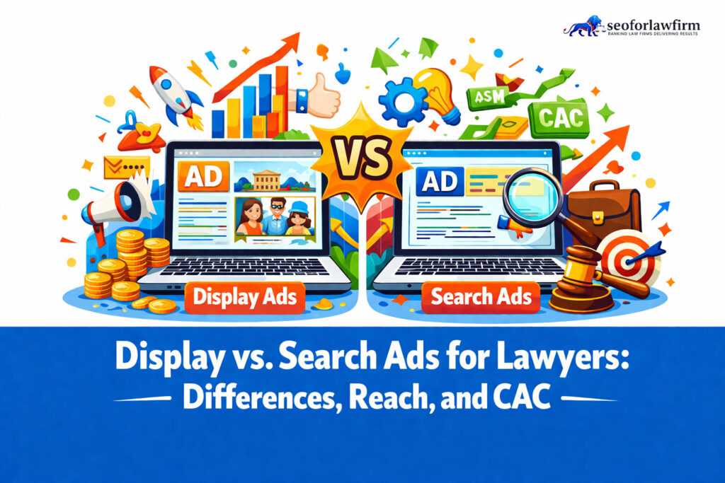 Evaluating whether display ads or search ads work best for law firm marketing goals