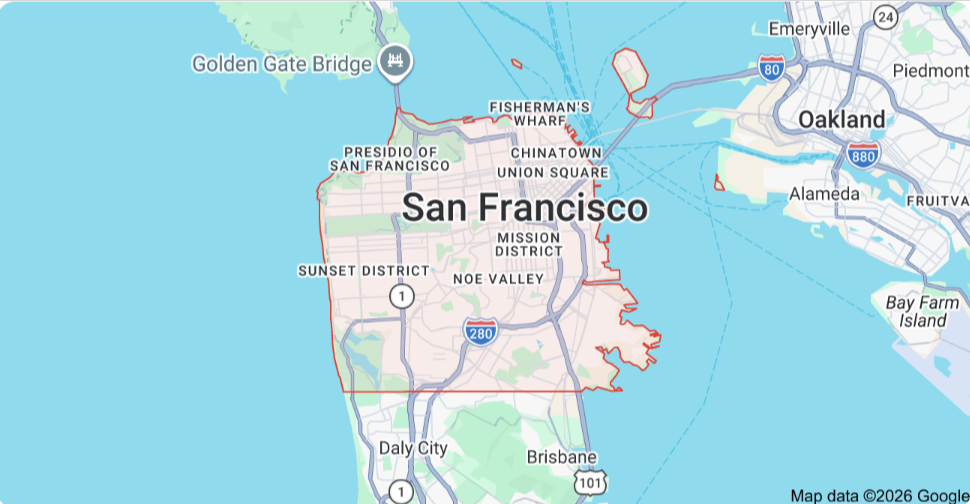map-of-Francisco,CA