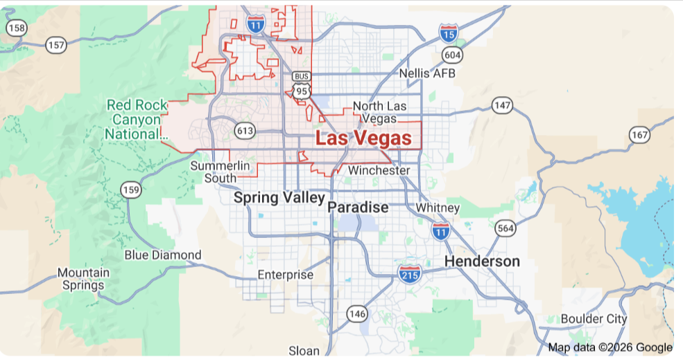 map-of-Las-Vegas,NV
