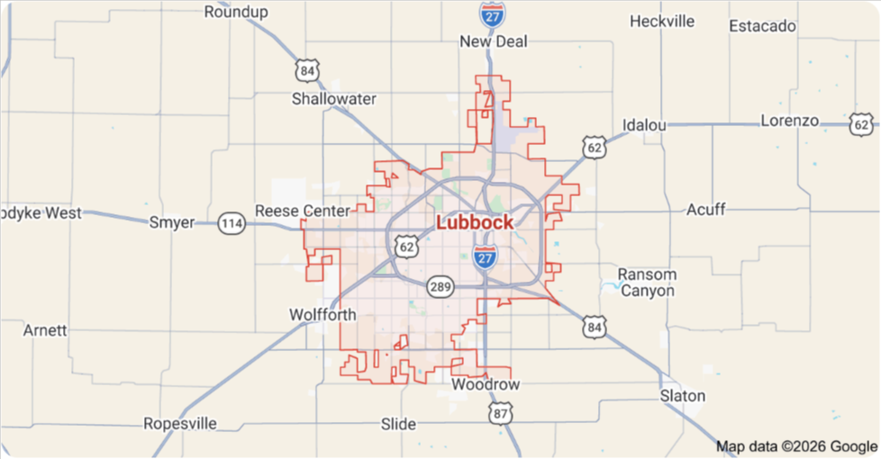 map-of-Lubbock-TX