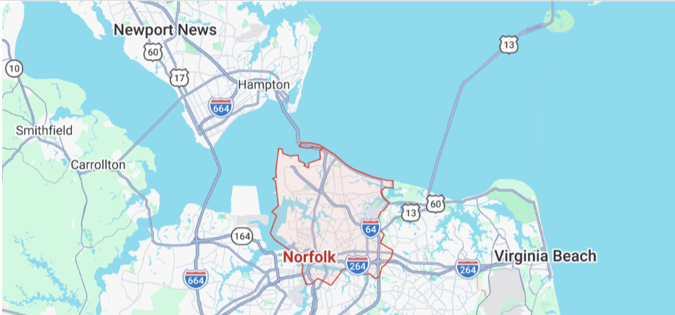 map-of-Norfolk-VA-