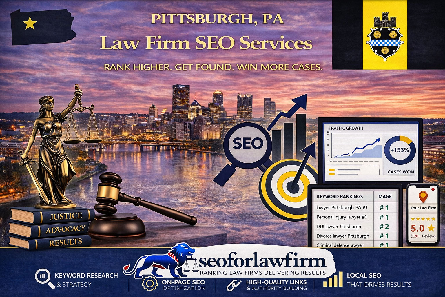 Pittsburgh attorney SEO services—improve visibility and generate more consultations