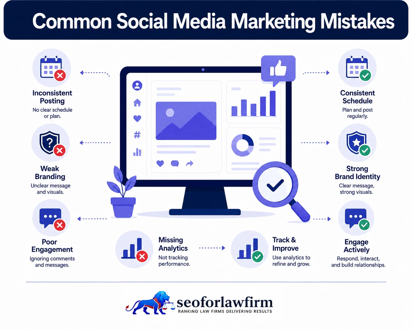 Common Mistakes in Law Firm Social Media Marketing