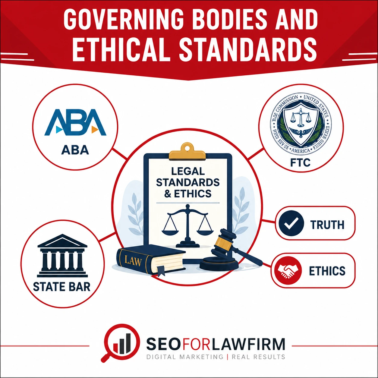 Attorney advertising standards involving ABA guidance, FTC rules, and state bar requirements