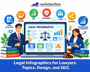 Legal infographics for lawyers: topic selection, design, and SEO.